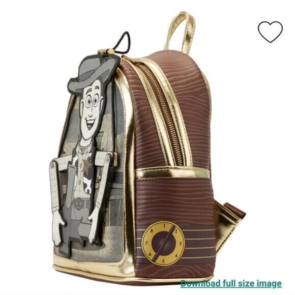 Loungefly Pixar Toy Story Woody Puppet Mini Backpack - Picture 3 of 6